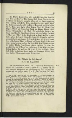 Die Schlacht in Lothringen