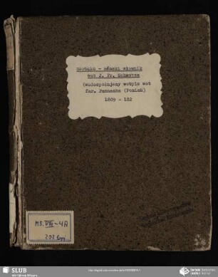 Wendisch-deutsches Wörterbuch