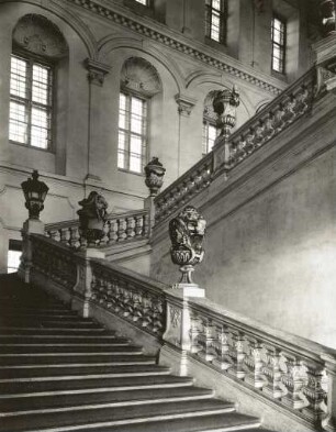 Furth bei Göttweig, Niederösterreich. Stift Göttweig, Benediktinerstift. Kaiserstiege (1723-1730; J. L. von Hildebrandt)