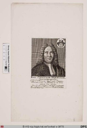 Bildnis Johann Christoph Höflich