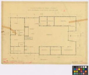 Insel Stade ([Landkreis Stade]), ehemals Huttfleth ([Landkreis Jork]): Museumshaus. Haupthaus (Grundriss)