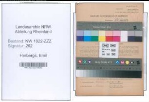 Entnazifizierung Emil Herbergs , geb. 30.05.1896 (Muetzenmacher)