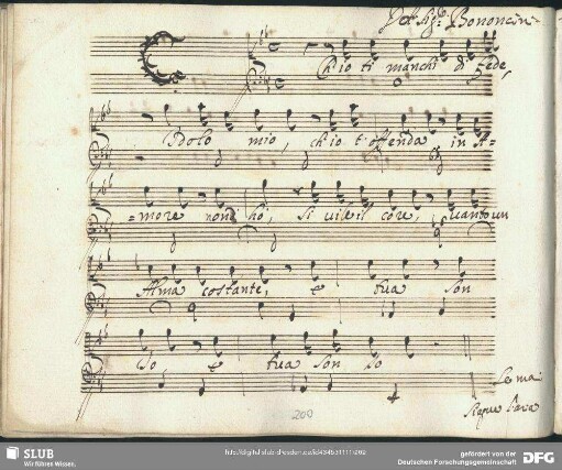 Recitativo: Ch'io ti manchi di fede