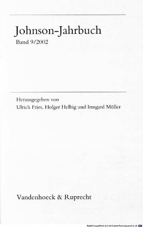 Johnson-Jahrbuch. 9. 2002