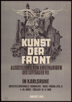 "Kunst der Front, Ausstellung von Angehörigen des Luftgaues VII in Karlsruhe"