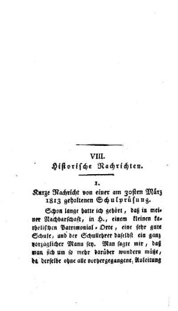 Historische Nachrichten