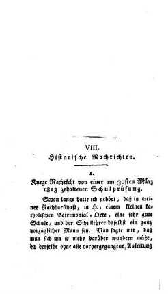Historische Nachrichten