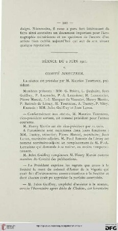 Séance du 2 Juin 1911