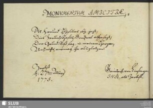Bl. 69v-70r: Friedrich von Linsingen. Zerbst, 27.03.1775.