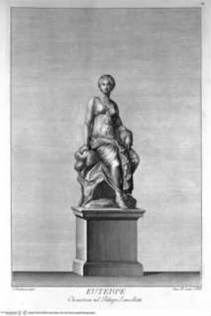 Il Museo Pio-Clementino, Tomo I-VII, Tomo I: Statue del Museo Pio-Clementino, Statue der Euterpe