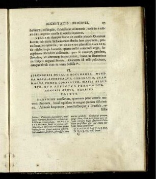 VI. Splendoris Ducaris Dokumenta.