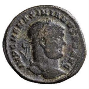 Münze, Follis, 296 - 297 n. Chr.