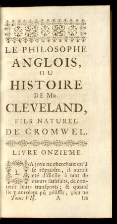Livre Onzième