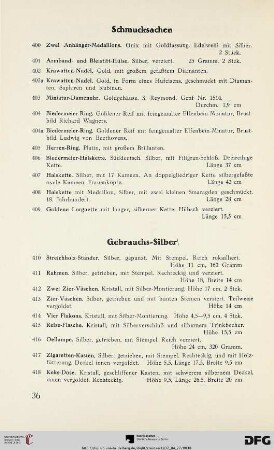 Schmucksachen (N. 400-409)