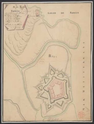 Plan de Roses avec le Chateau de la Trinité
