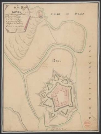 Plan de Roses avec le Chateau de la Trinité