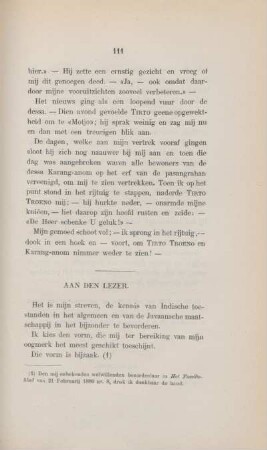 Aan den lezer