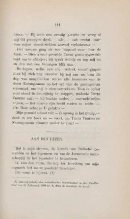 Aan den lezer