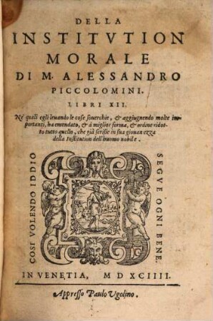 Della Institutione morale Lib. 12