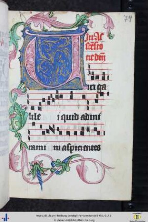 (74r) „In ascensione domini“ & Zierinitiale (4).