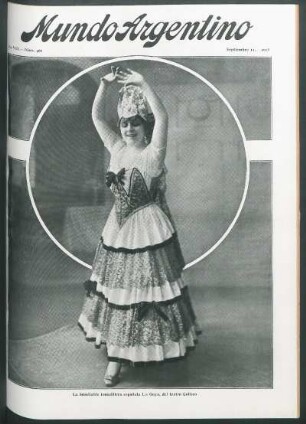La inimitable tonadillera española La Goya, del teatro Coliseo [Fotografía]