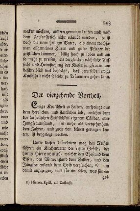 Der vierzehende Vortheil