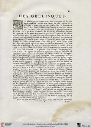 Des Obelisques