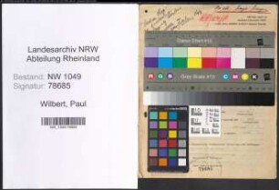 Entnazifizierung Paul Wilbert , geb. 18.03.1903 (Wirtschaftspruefer)