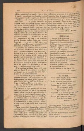 El temor. : [Poesía]