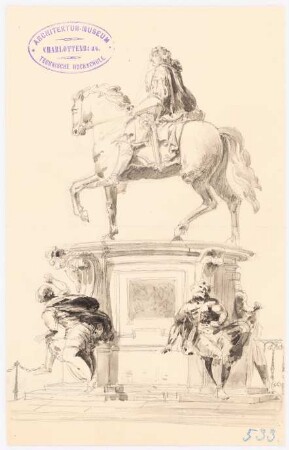 Reiterdenkmal: ähnl. Grundriss Kurfürst v. Schlüter