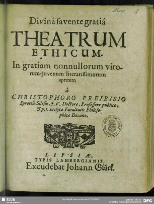 Theatrum Ethicum