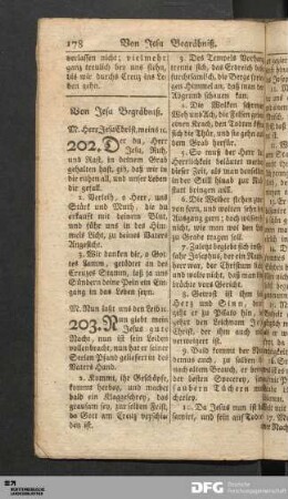 Von Jesu Begräbniß.