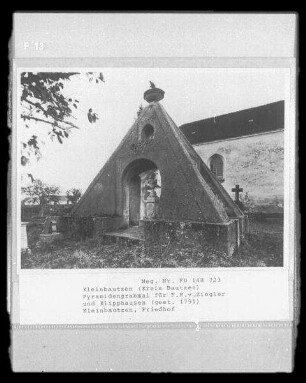 Grabmal für Ferdinand Rudolph von Ziegler und Klipphausen
