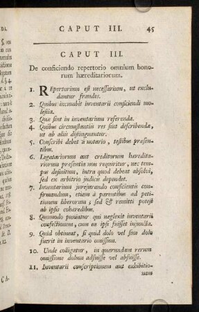 45-59, Caput III.