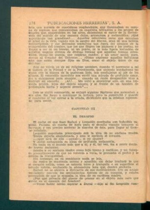 Capítulo III - El desafío