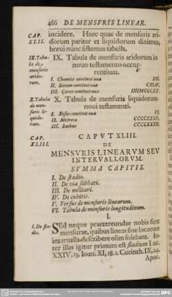 Caput XLIII. De Mensuris Linearum Seu Intervallorum