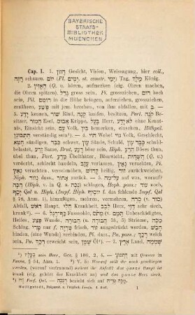 Präparation zum Propheten Jesaja : mit den nötigen, die Übersetzung und das Verständnis des Textes erleichternden Anmerkungen