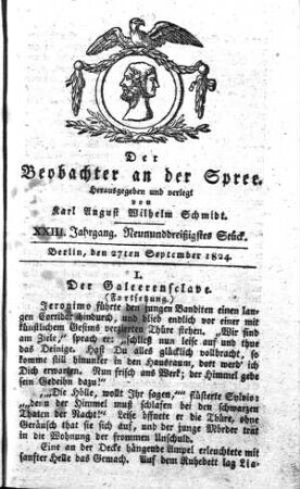 39. Stueck, 27. September 1824