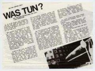 Flugblatt zum Tode Günther Sares mit Demonstrationsaufruf