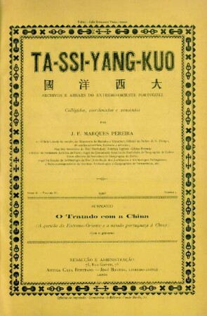 Serie II, Volume IV, No. 1