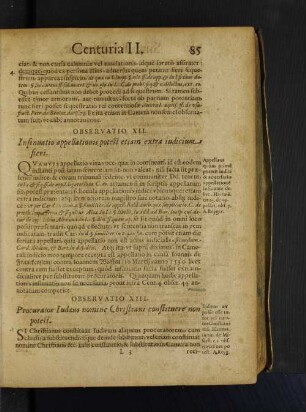 Observatio XIII. Procurator Iudaeus nomine Christiani constituere non potest.