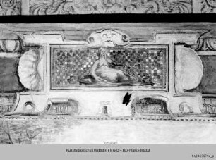 Allegorie der Zeit mit Jahreszeiten und Tageszeiten, Genreszenen und Landschaftsdarstellungen : Deckenfresken der Sala Terrena