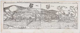 Heidelberg, Stadt und Schloss von Norden (Panorama)