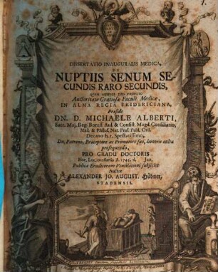 Dissertatio inauguralis medica de nuptiis senum secundis raro secundis