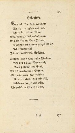 Sehnsucht.