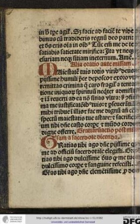 Alia oratio ante missam.