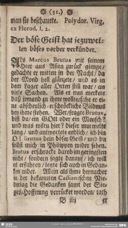 Der böse Geist hat jezuweilen böses vorher verkündet