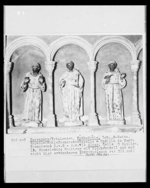 Männliche Heiligenfiguren (Franziskus u.a)