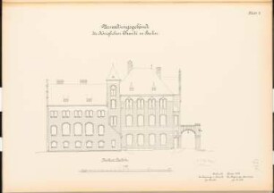 Verwaltungsgebäude der Charité, Berlin: Nordansicht 1:100