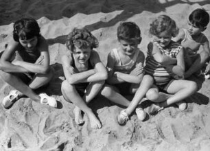 Kinder am Strand, Juan-les-Pins, Côte d'Azur